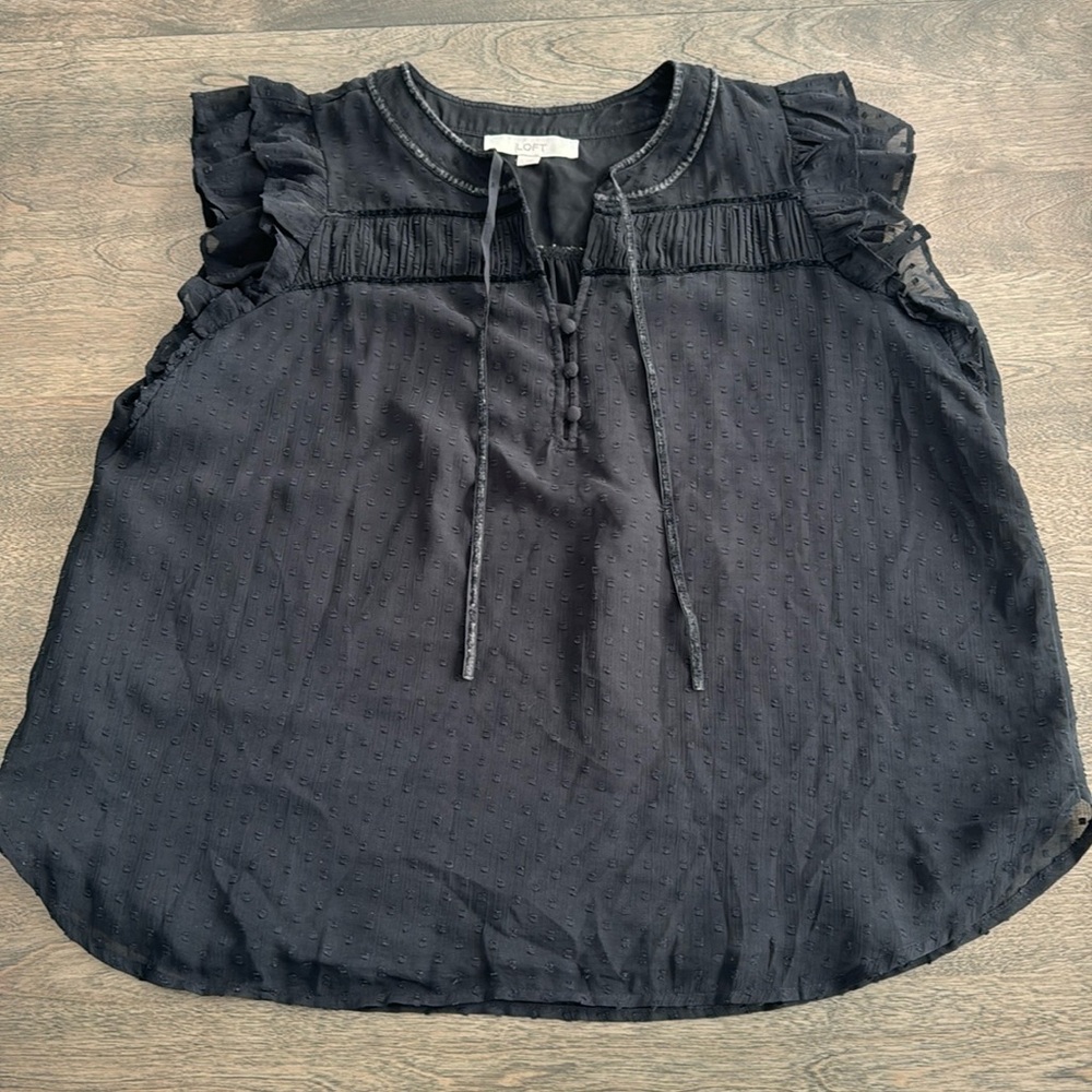 Pre loved black LOFT blouse